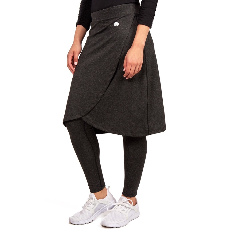 Snoga faux wrap ankle long legging skirt modest